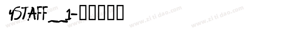  4STAFF__1字体转换